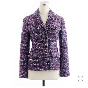 J. Crew Multicolor tweed jacket